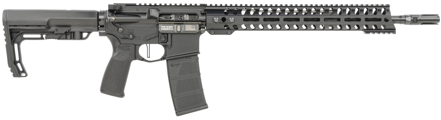 POF Minuteman DI Semi-Auto Rifle 01644, 5.56x45mm NATO, 16.50", Collapsible Stock, Black Finish, 30 Rds