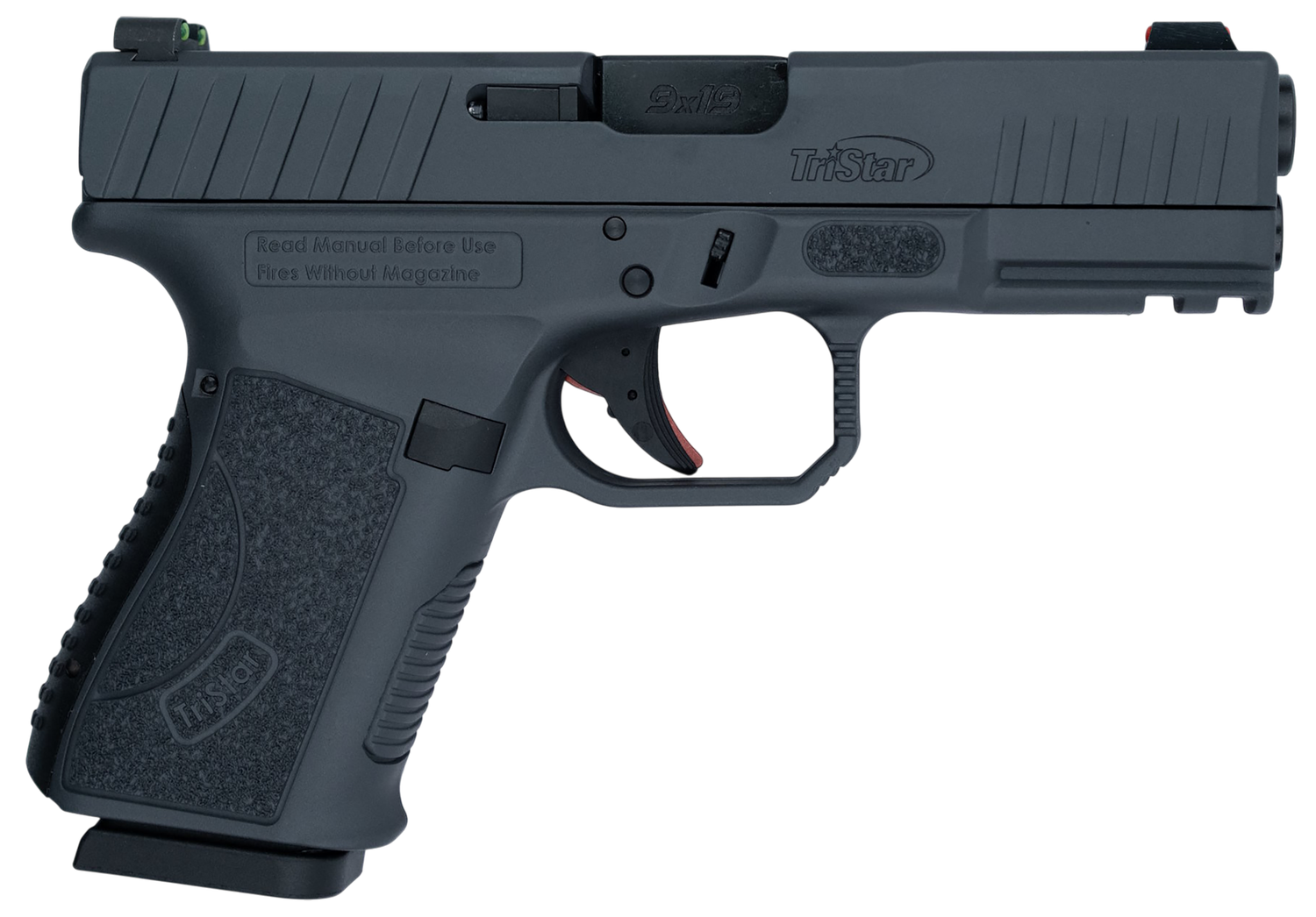 Tri-Star Apoc Pistol 85764, 9mm Luger, 4.02in, Textured Grips, Sniper Gray Cerakote Finish, 15 Rds