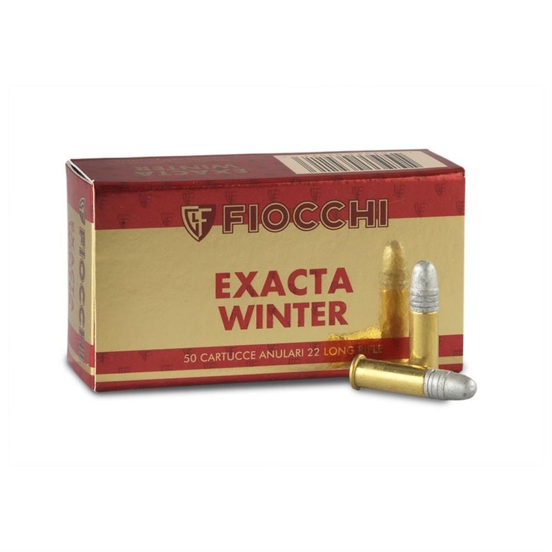 Fiocchi Super Match Biathlon Rimfire Ammunition 22SM340, 22 Long Rifle, Round Nose (RN), 40 GR, 1120 fps, 50 Rd/bx
