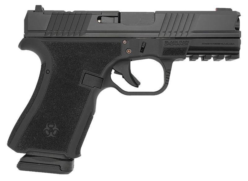 Black Rain Ordnance Frontline Optic Ready Pistol FL9MMBLK, 9mm Luger, 4in, Black Polymer, Black Cerakote Finish, 15 Rds
