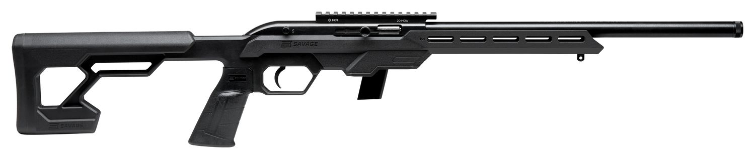 Savage 64 Precision Semi-Auto Rifle 45114, 22LR, 16.5", Black Synthetic Chassis Stock, 10 Rds