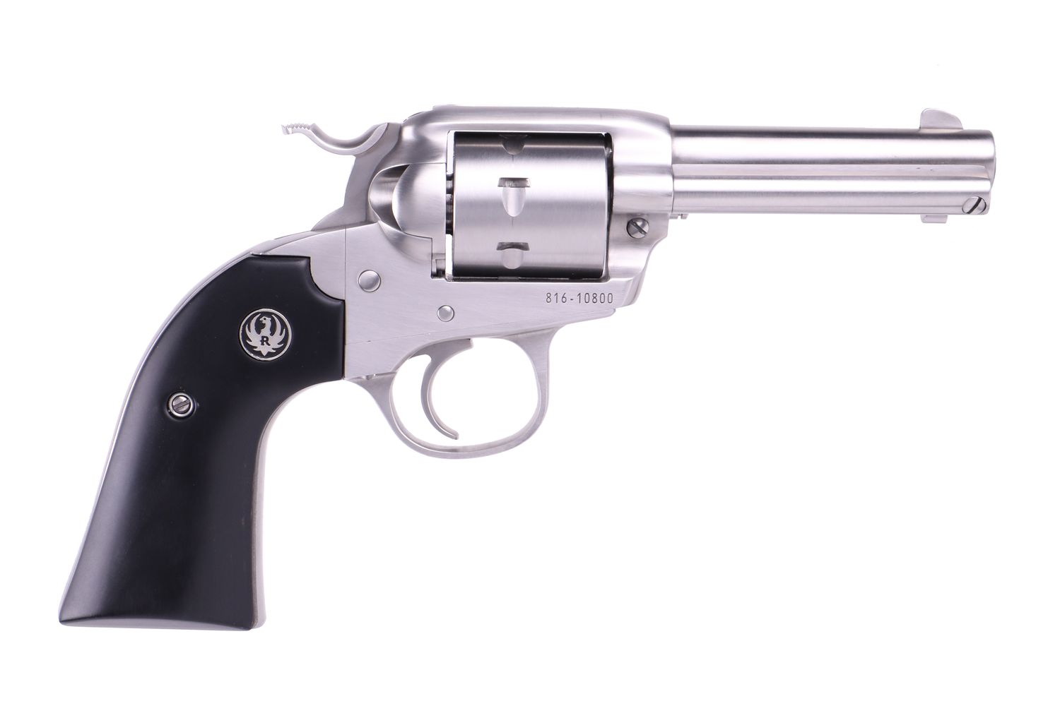 Ruger Single-Seven Revolver 8168, 327 Fed Mag, 3-3/4in, Black Laminate Grips, Satin Stainless Finish, 7 Rds