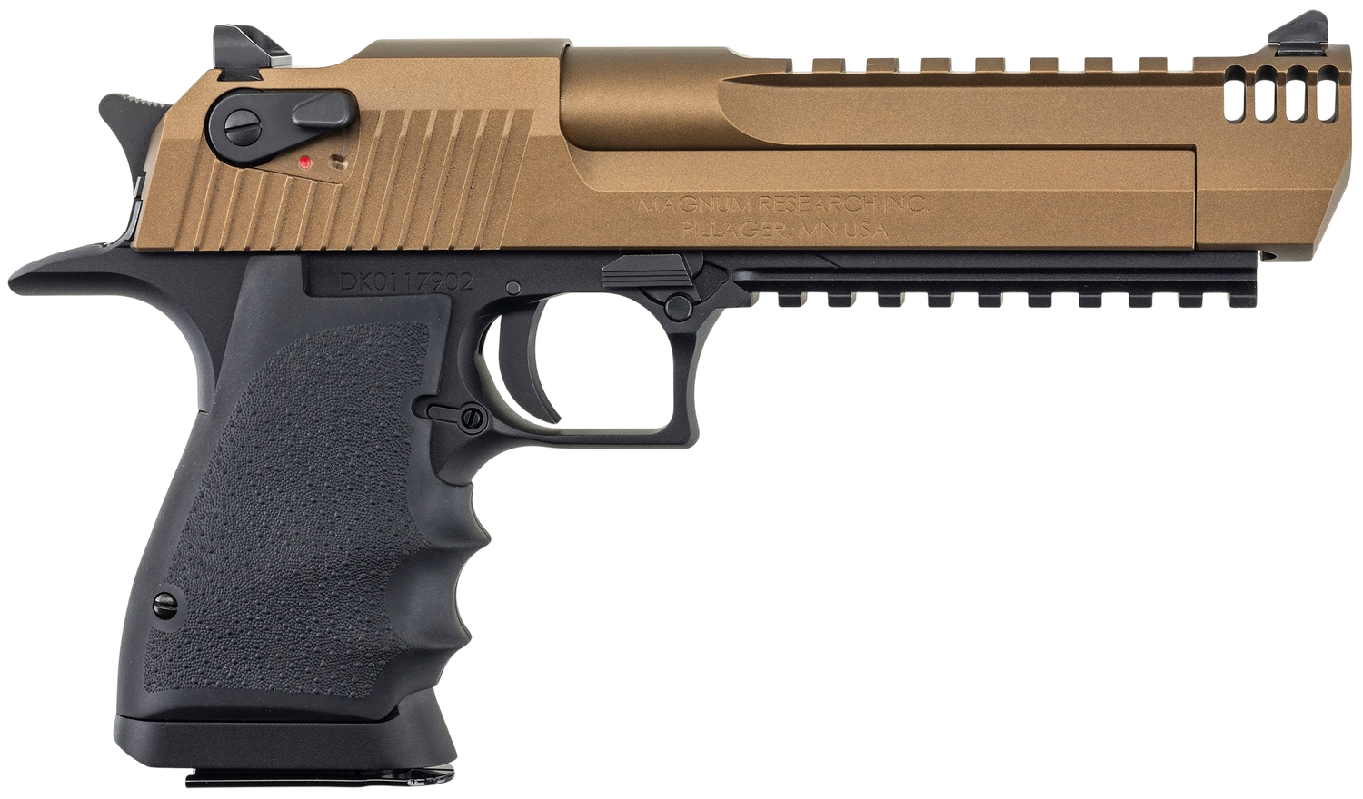 Magnum Research Desert Eagle L6 Pistol DE50L6BB, 50 AE, 6.0in, Rubber Grips, Bronze Cerakote, 7 Rds