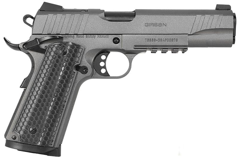 EAA MC1911 S Influencer Optic Ready Pistol 391149, 38 Super, 5in, Gray Polymer Grips, Tungsten Gray Cerakote Finish, 9 Rds