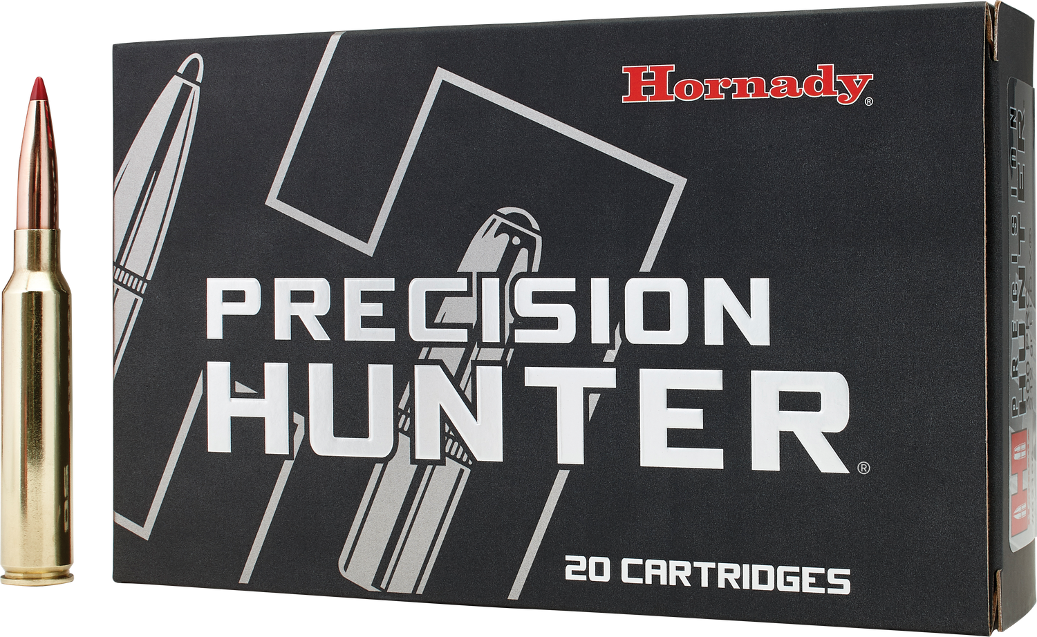 Hornady Precision Hunter Rifle Ammunition 82166, 300 PRC, ELD-X, 212 GR, 2860 fps, 20 Rd/Bx