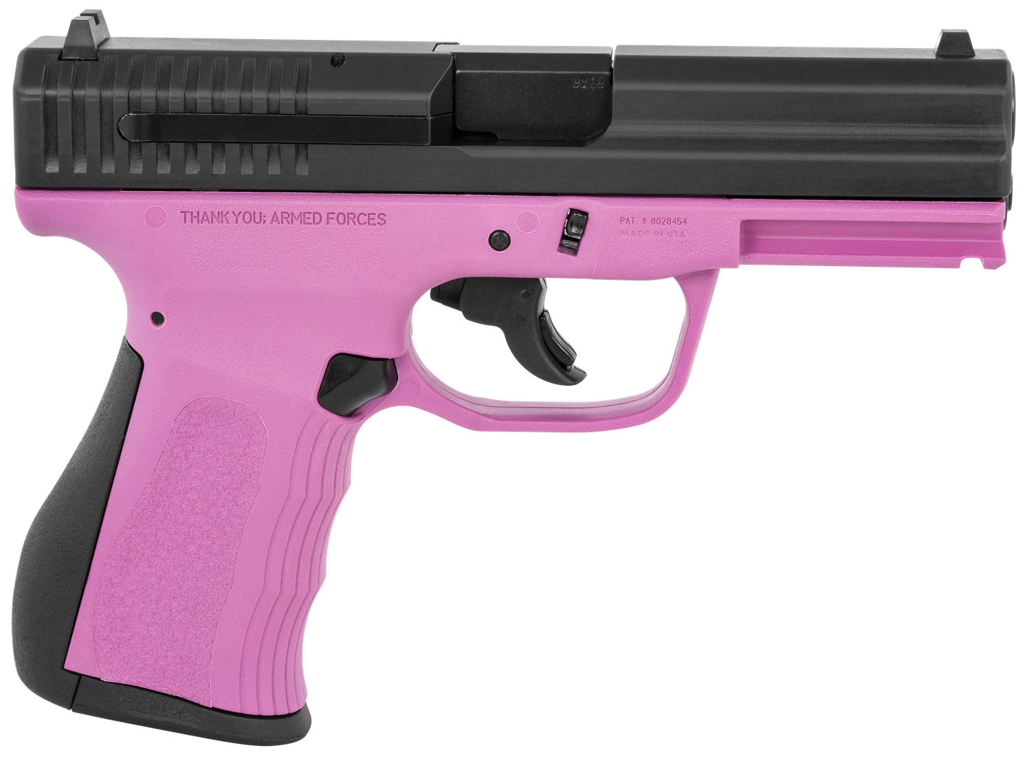 FMK 9C1 G2 Pistol G9C1G2PKSSCM, 9mm Luger, 4in, Black Backstrap Grips, Pink Finish, 10 Rds