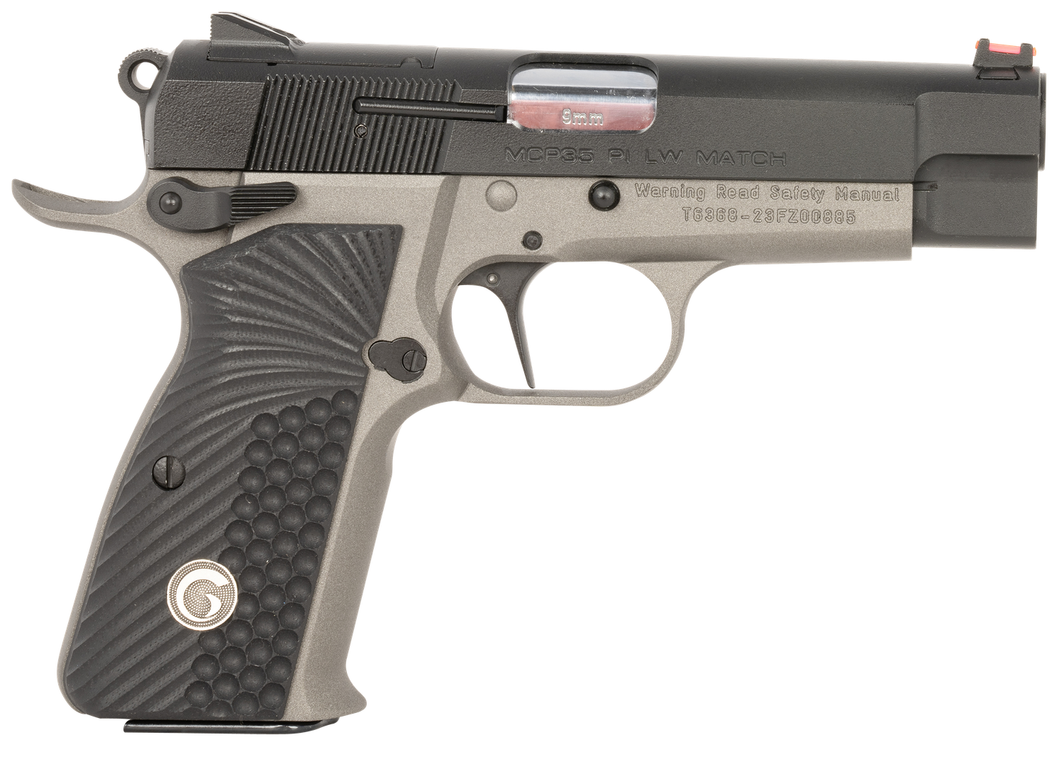 EAA MCP 35 PI Lightweight Optic Ready Pistol 390432, 9mm Luger, 3.88in, Black G10, Tungsten Gray Cerakote w/Black Controls Finish, 15 Rds