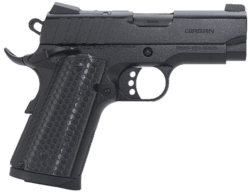 EAA MC1911 SC Influencer Optic Ready Pistol 391040, 9mm Luger, 3.40in, Gray Polymer Grips, Black Finish, 7 Rds