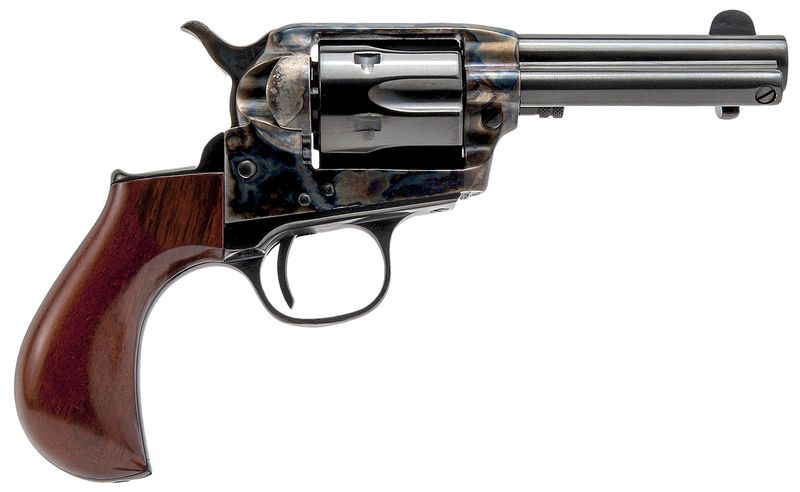 Cimarron Lightning Dual Cylinder Revolver CA980DC, 38 Special, 3.50in, Wood Grips, Steel Frame Finish, 6 Rds