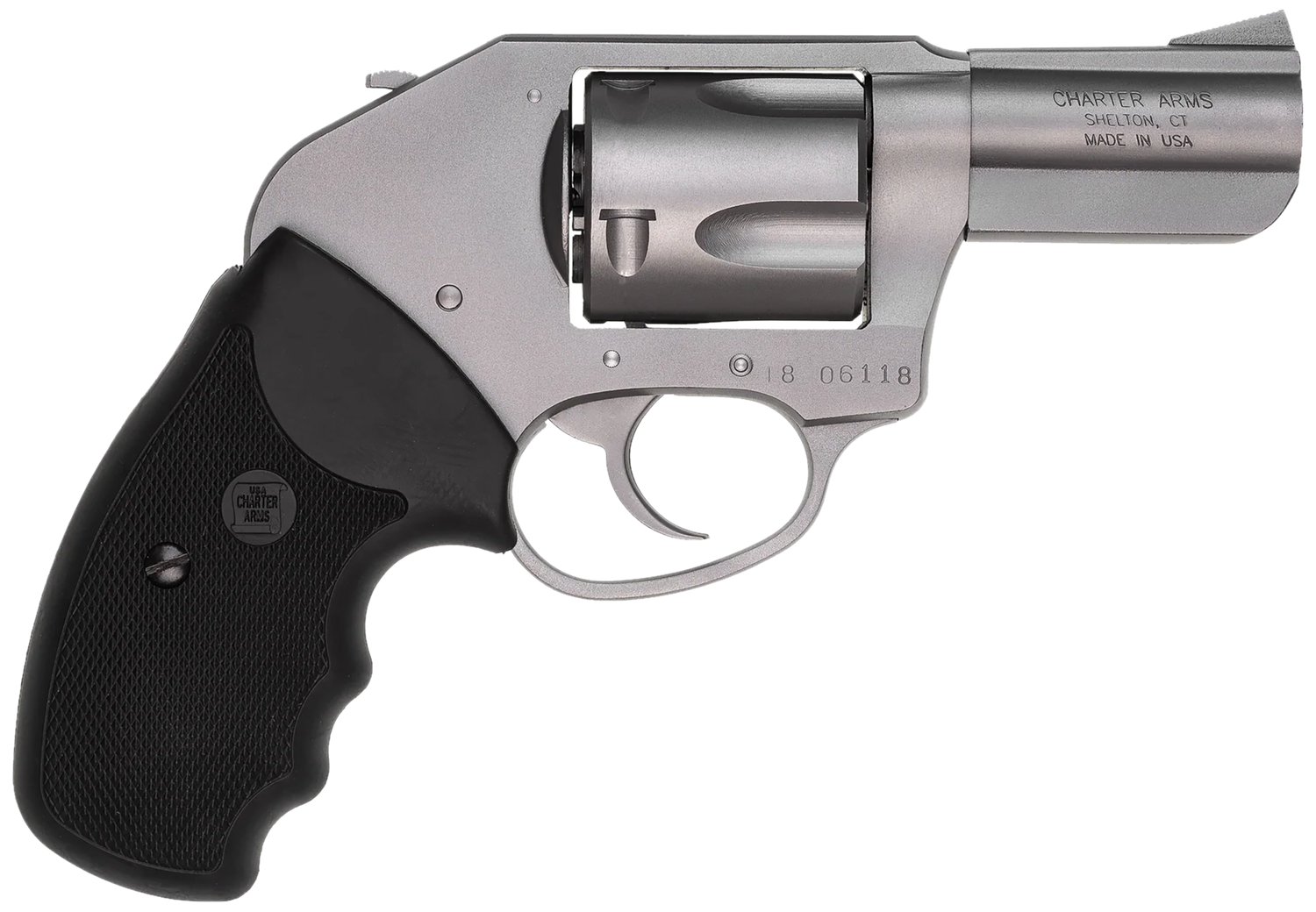 Charter Bulldog On Duty Revolver 74410, 44 Special, 2.5 in, Full Grip, Stainless Finish, 5 Rd