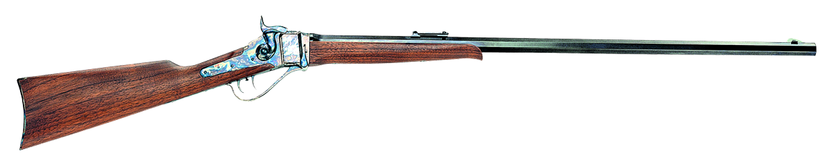 Taylors 1874 Sharps Rifle 220009, 45-70 GOVT, 32", Walnut Stock, Color Case-Hardened Finish, 1 Rd