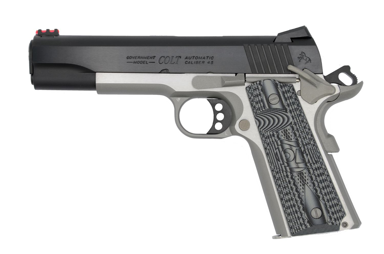 Colt Series 70 Competition Plus Pistol O1070CCP-TT, 45 ACP, 5.0in, G10 Black and Grey Grips, 8 Rds