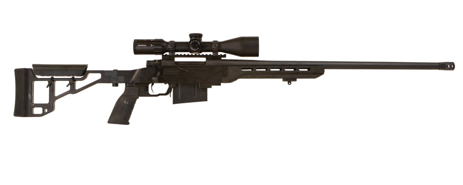 Howa M1500 TSP X Rifle HTSPX65PRCP, 6.5 PRC, 24", Aluminum Chassis Stock, w/Nikko Stirling Scope, 5 Rds