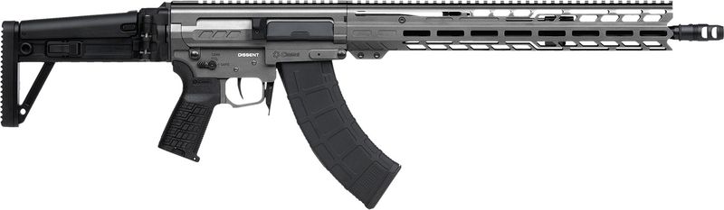 CMMG Dissent MK47 Rifle 86AD60BTNG, 7.62x39mm, 16.10", CMMG Dissent Side Folding Stock, 30 Rds
