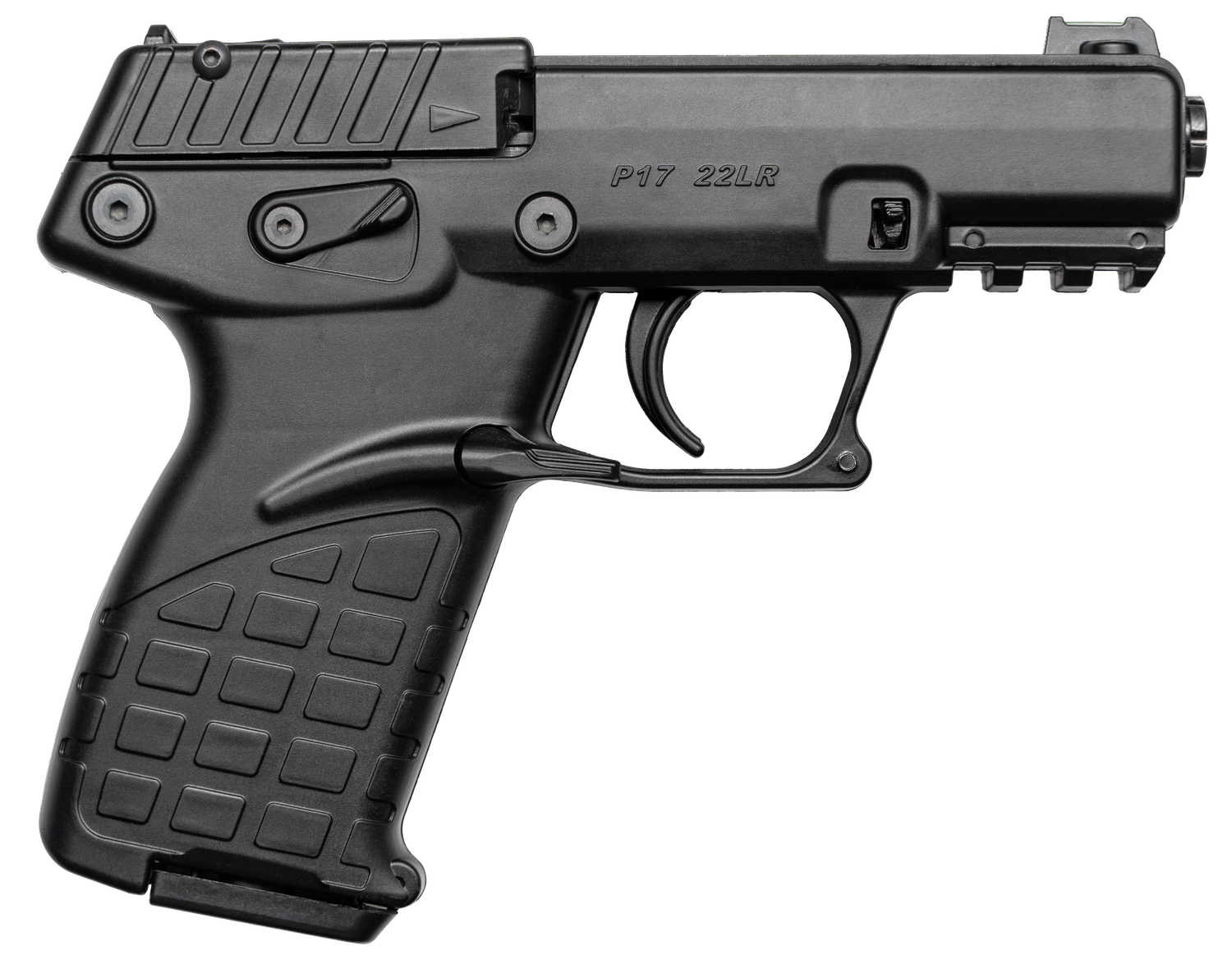Kel-Tec P17 Pistol P17BLK, 22 LR, 3.93", Zytel Grip, Black Finish, 16 Rds