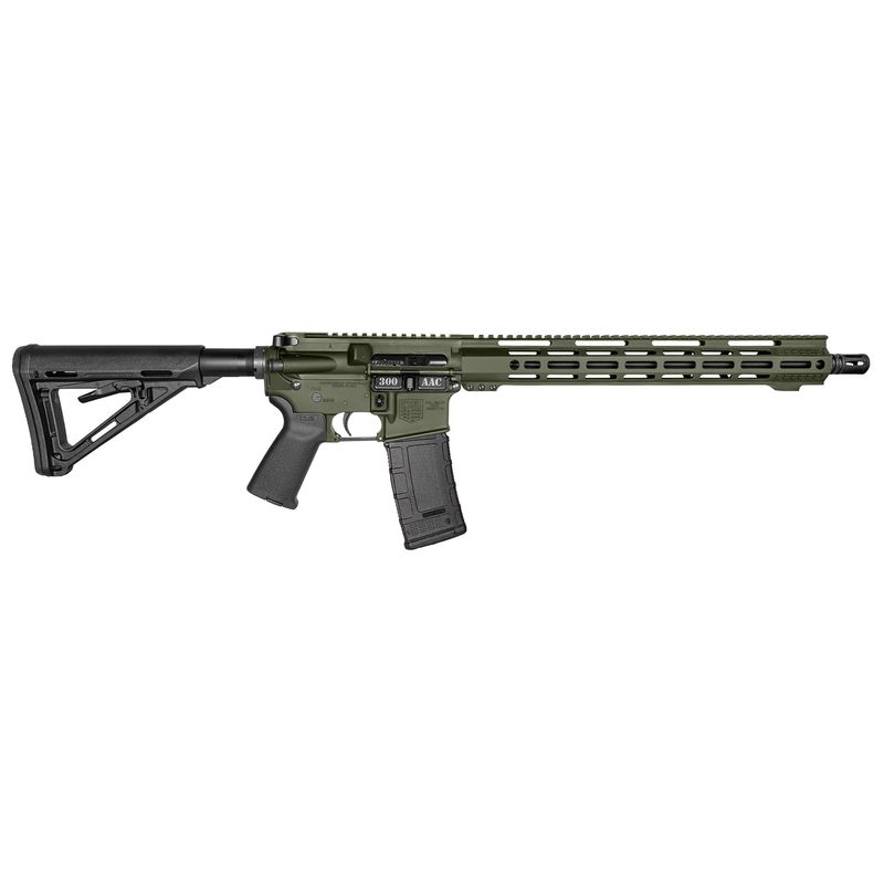 Diamondback DB15 Carbon Series Rifle DB171BB102, 300 AAC Blackout, 16", Magpul MOE Stock, OD Green Finish, 30 Rds