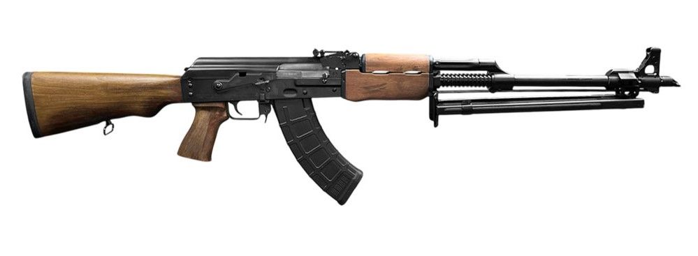 Zastava M72 RPK Rifle ZR72762W, 7.62x39mm, 21.5" Ribbed Barrel, Wood Battle Worn Walnut Furniture Stock, 30 Rds