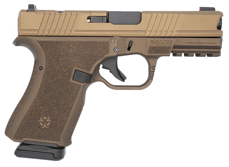 Black Rain Ordnance Frontline Optic Ready Pistol FL9MMMBBBRNZ, 9mm Luger, 4in, Burnt Bronze Cerakote Finish, 15 Rds