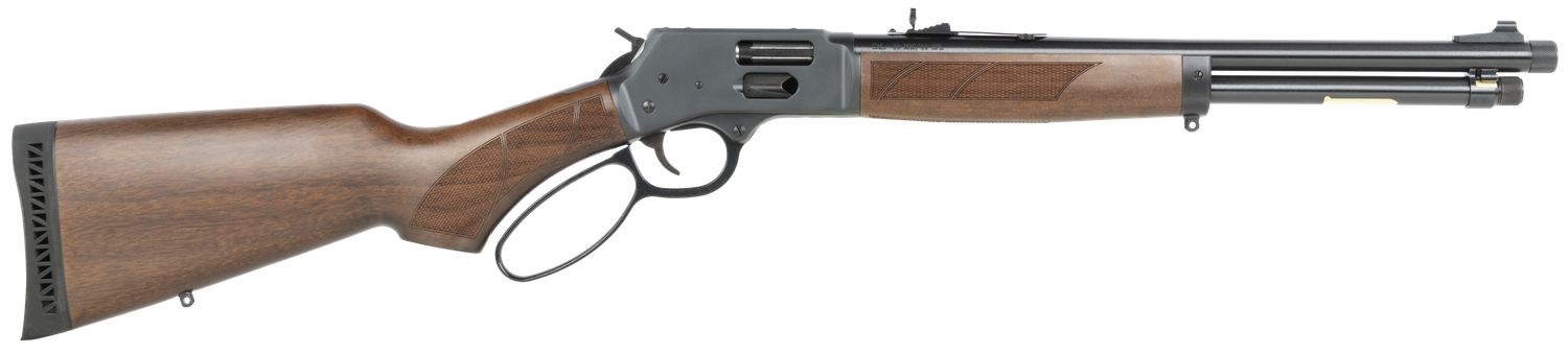 Henry Protector Carbine Lever Action Rifle H012PGR44M, 44 Mag/44 SPL,  16.5", Walnut Pistol Grip Stock Stock, Polished Blued Finish, Threaded, 7+1