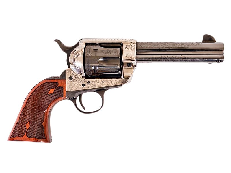 Cimarron Frontier Revolver PP400LSFW, 357 Mag, 4.75in, Checkered Walnut Grips, 6 Rds