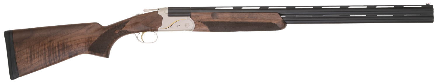 TriStar Trinity II LT Over/Under Shotgun 33146, 28 Gauge, 28", 2.75" Chmbr,  Blued Barrel, Silver Steel Rec, Deluxe Walnut Furniture, Fiber Optic Sight