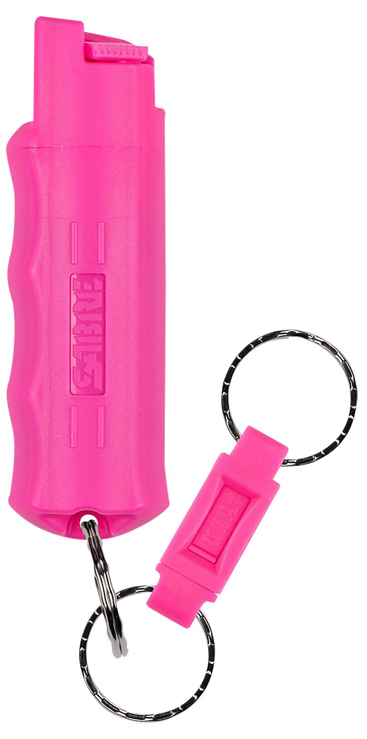 Sabre Pepper Spray w/Keyring, Pink (HCNBCF02)