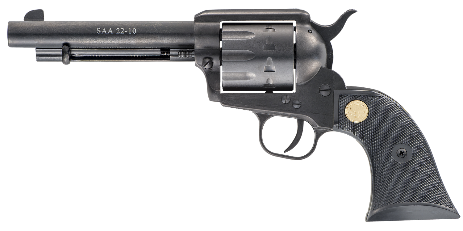 Chiappa 1873 Revolver CF340160, 22 Long Rifle, 5.5", Black Synthetic Grips, Black Finish, 10 Rds