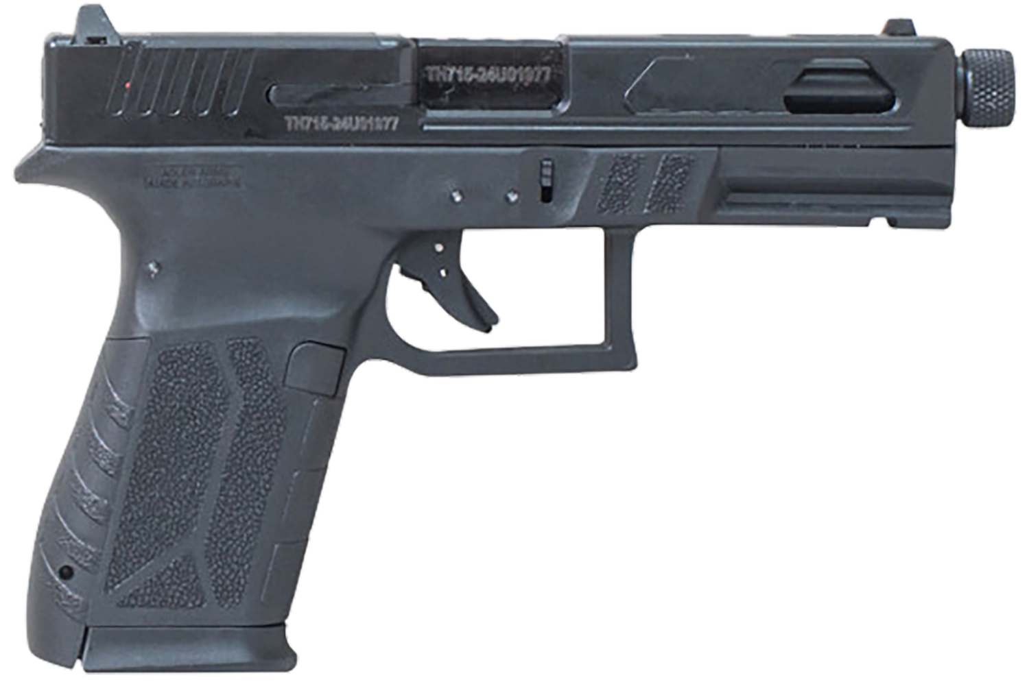 Puma Rifles P9x19 Pistol APM9MFSPBLK, 9mm Luger, 4.50in, Black Grips, Black Finish, 15 Rds