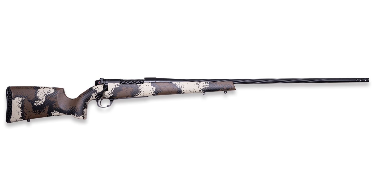 Weatherby Mark V High Country Rifle MHC01N280AR6B, 280 ACKLY, 24", Carbon Fiber W/brown & Tan Stock, 4 Rds