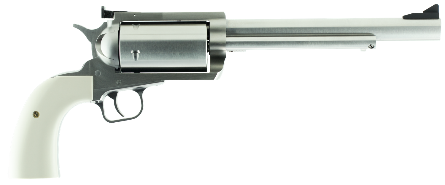 Magnum Research Big Frame Revolver BFR45707B, 45-70 Government, 7.5", Biesley Grips, Stainless Steel Finish, 5 Rd