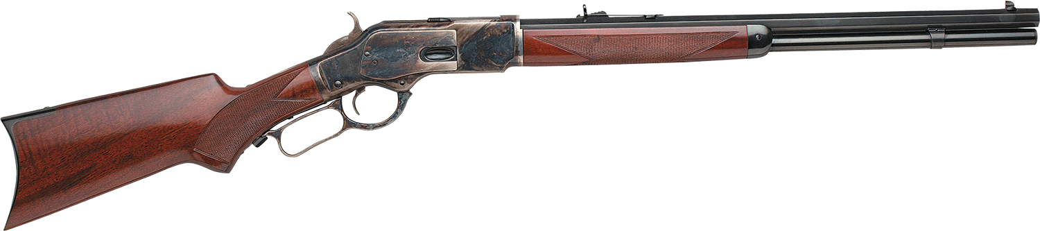 Taylors 1873 Trapper Lever Action Rifle 2012, 357 Magnum, 18 in, Walnut Stock, Case Hardened Frame
