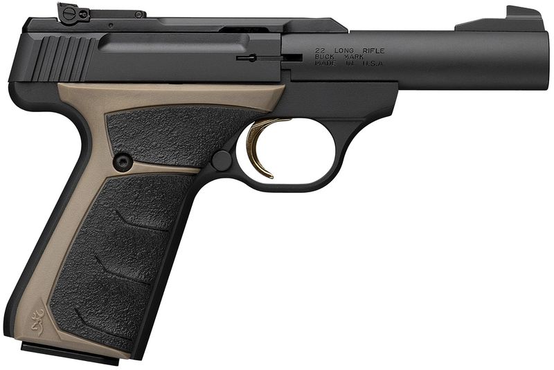 Browning Buck Mark Micro Bull Pistol 051603490, 22 LR, 4in, UFX Overmolded Grips, Matte Black Finish, 10 Rds