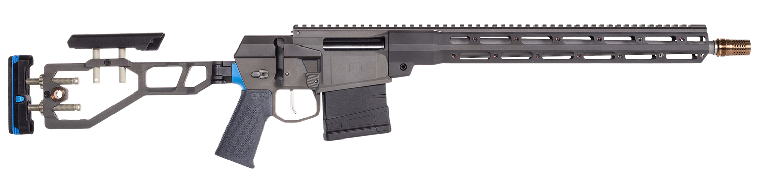 Q The Fix Bolt Action Rifle FIX-308-16IN-BLU, 308, 16", Gray Finish, Folding Stock, 10 Rds