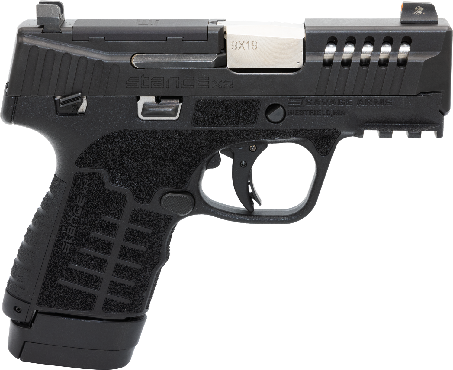 Savage Stance XR Pistol 67063, 9mm Luger, 3.20in, Black GFN, Black Nitride Finish, 13 Rds