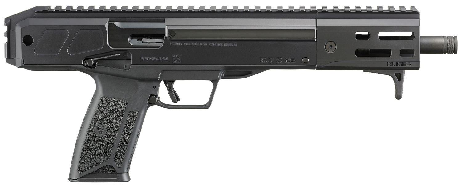 Ruger LC Charger Pistol 19303, 5.7x28mm, 10.3", Black Polymer Grips, 20 Rds