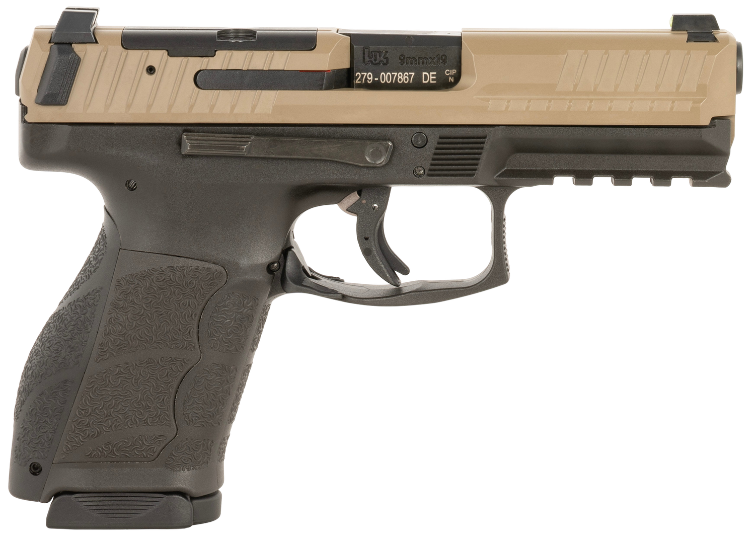 Heckler & Koch VP9K Pistol 81001194, 9mm, Flat Dark Earth Finish, 15 Rds