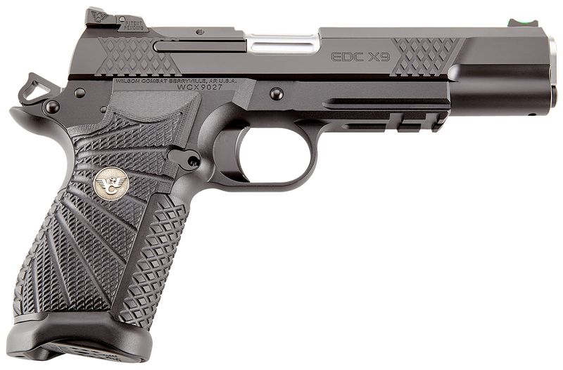Wilson Combat EDC X9L Pistol EDCXLPR9A, 9mm Luger, 5in, Black G10 Starburst Grips, Black Finish, 15 Rds