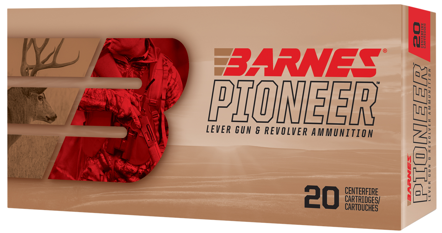 Barnes Pioneer Pistol Ammunition 32138, 45-70 Gov, 400 gr, 1715 fps, 20 Rd/Bx