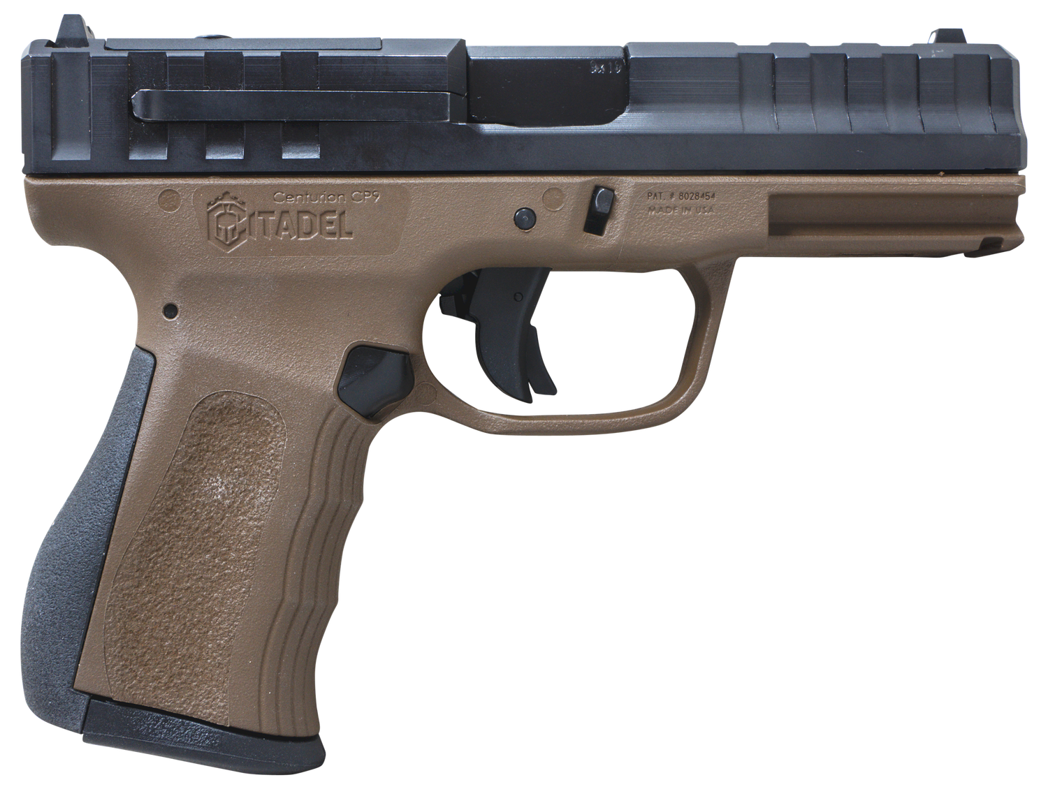 Puma Rifles Centurion CP9 Optic Ready Pistol CITCP9BNZ, 9mm Luger, 4in, Bronze Polymer Frame & Grips, Bronze Finish, 14 Rds