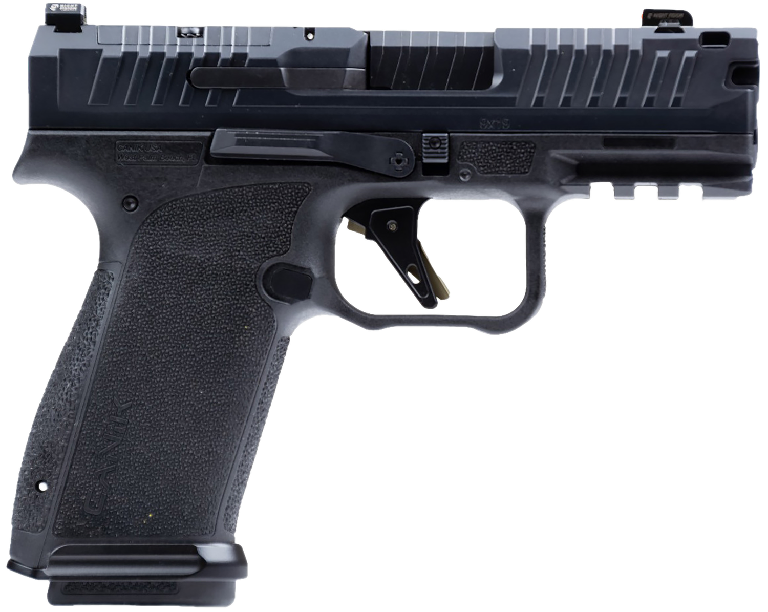 Century Mete MC9 Prime Optic Ready Pistol HG8329N, 9mm Luger, 3.64in, Black Finish, 10 Rds