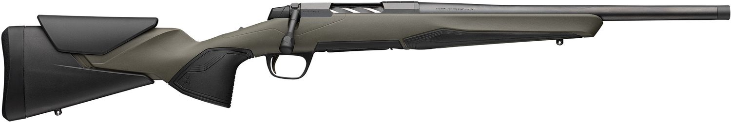 Browning X-Bolt 2 All Purpose Rifle 036109218, 308 Win, 16.5" Heavy Sporter, Od-green Vari-tech Stock, 4 Rds