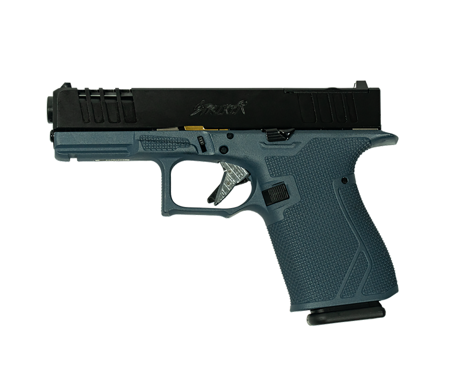Great Lakes Striker Pistol GL19BLU, 9mm Luger, 4in, Blue Titanium Cerakote Finish, 15 Rds