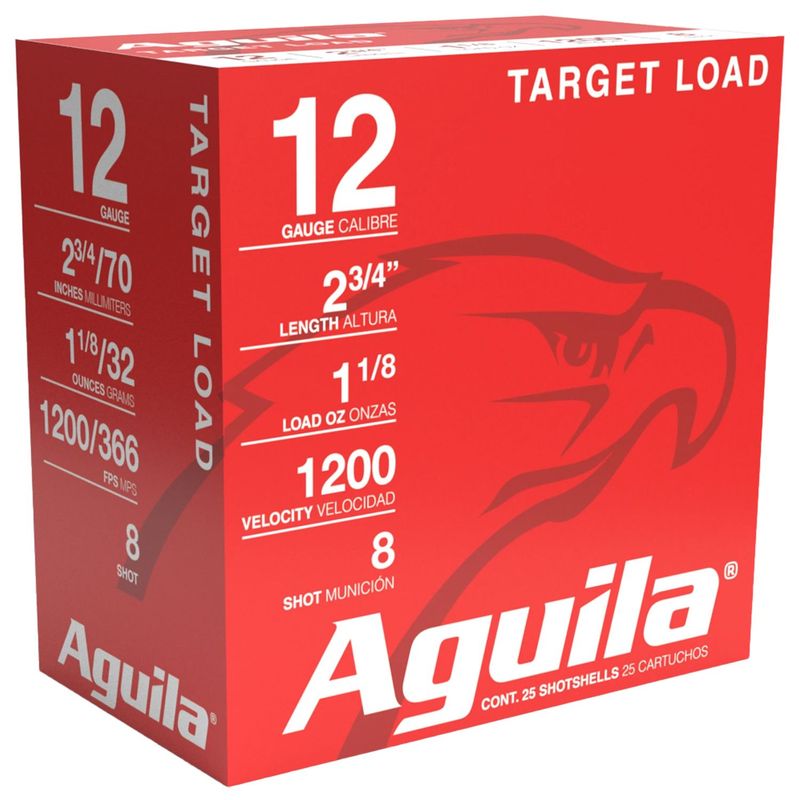Aguila Competition Shotshells 1CHB1358, 12 Gauge, 1 1/8oz, 1200 fps, #8 Shot, 25 Rds/Bx