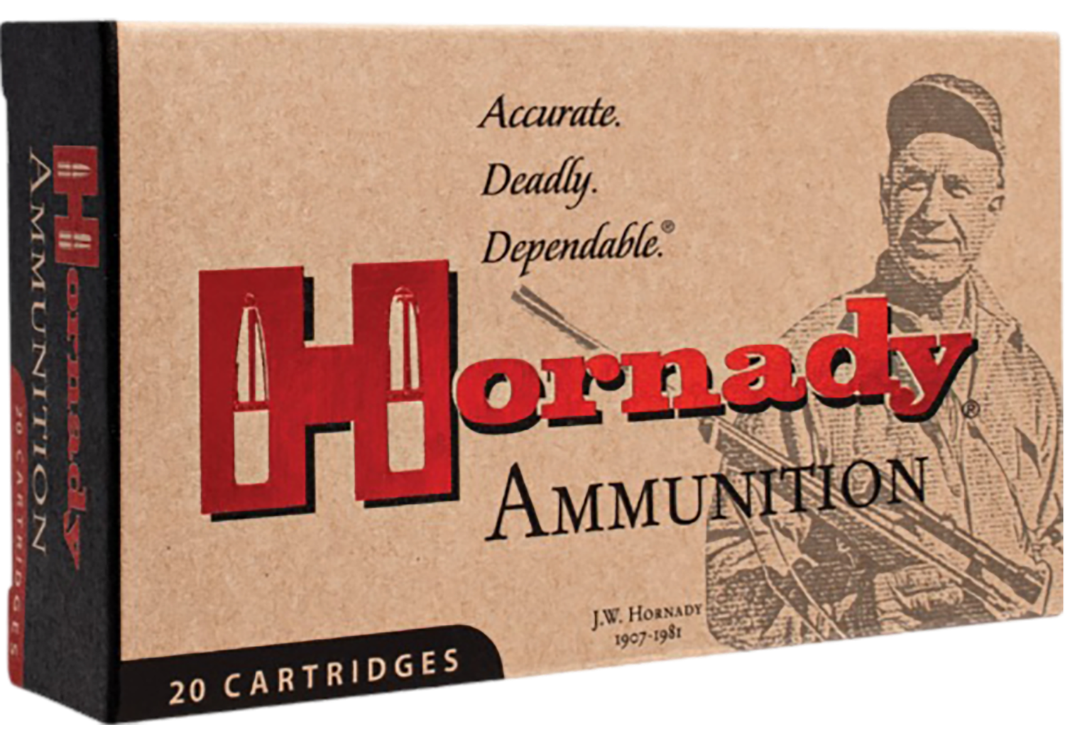 Hornady Custom Rifle Ammunition 8225, 303 British, Interlock Spire Point, 150 GR, 2685 fps, 20 Rd/bx
