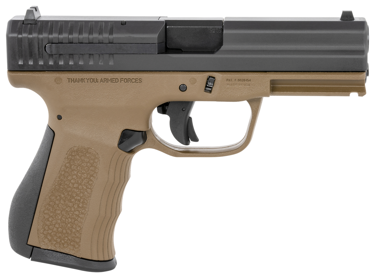 FMK 9C1 G2 Pistol G9C1G2BRTSS, 9mm Luger, 4in, Black Backstrap Grips, Burnt Bronze Finish, 14 Rds