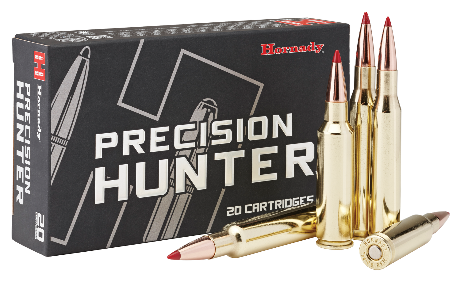 Hornady Precision Hunter Rifle Ammunition 82208, 300 WSM, ELD-X, 200 GR, 20 Rd/Bx
