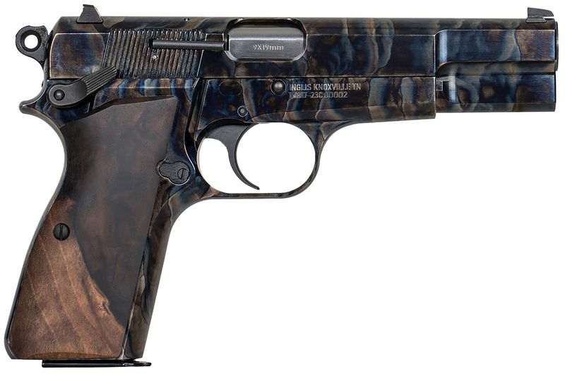 Tisas GP-35 GP-35 Pistol 12000010, 9mm Luger, 4.70in, Grade III Turkish Walnut Grips, Color Case Hardened Finish, 15 Rds