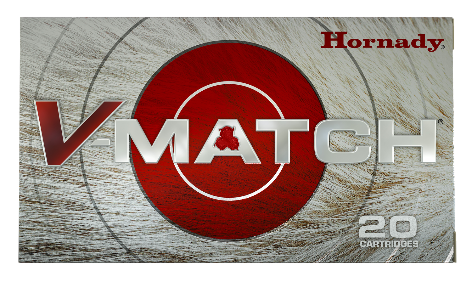 Hornady V-Match Rifle Ammunition 83414, 22 Creedmoor, ELD-VT, 69 GR, 3550 FPS, 20 Rd/Bx
