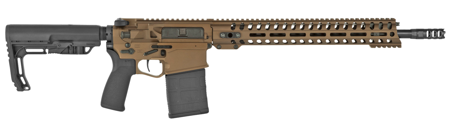 POF Revolution Semi-Auto Rifle 01582, 7.62x51mm NATO, 16.50", 6 Position MFT BMS Minimalist Stock, Bronze Finish, 20 Rds