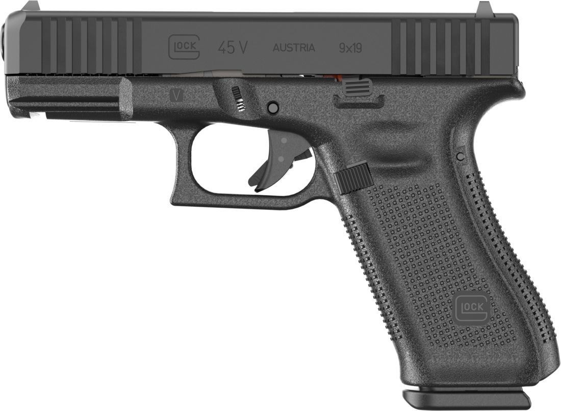 Glock G45 V Pistol PV4550201, 9mm, 4.02in, 10 Rds